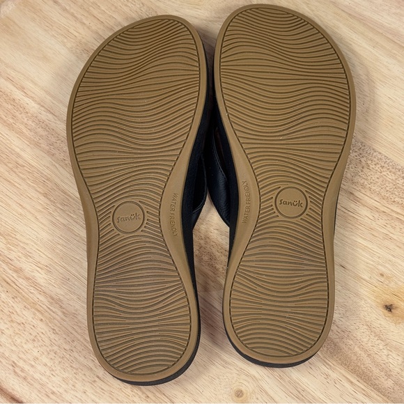 Sanuk Cosmic Shores Thong Flip Flop Sandals Black Womens 9 1156290 - Picture 8 of 10